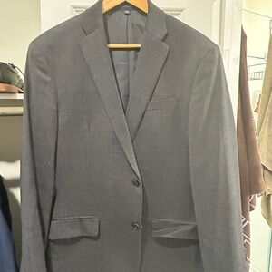 Jos. A. 1905 Collection Bank Charcoal Tailored Fit Plaid 40L Suit